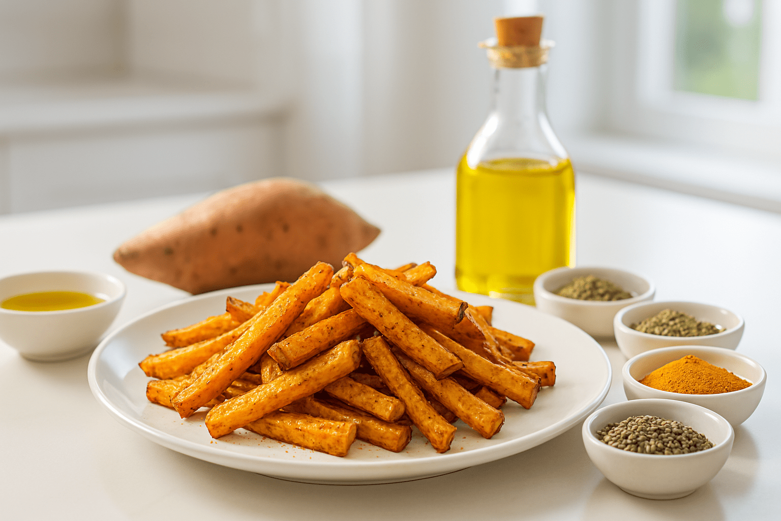 Frites de patate douce au four (recette anti-inflammatoire)
