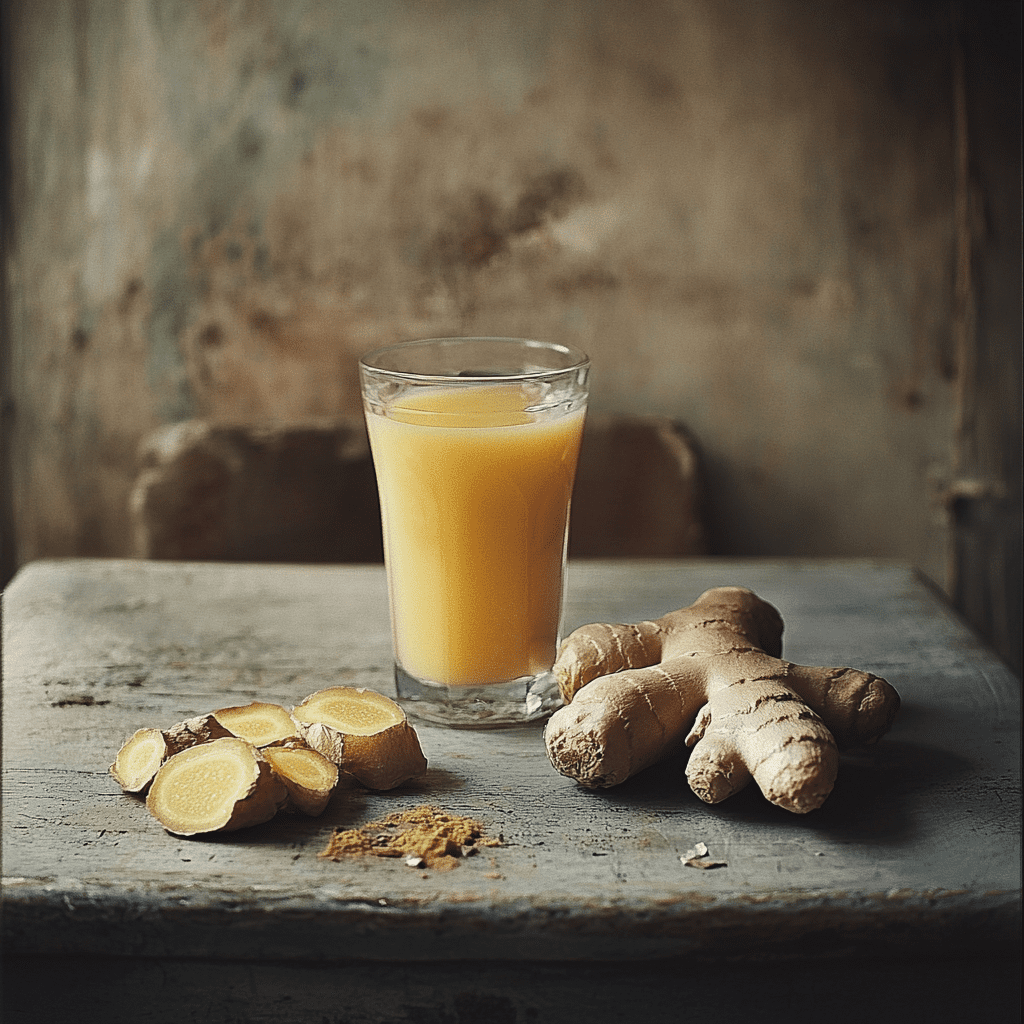 Jus de gingembre anti-inflammatoire
