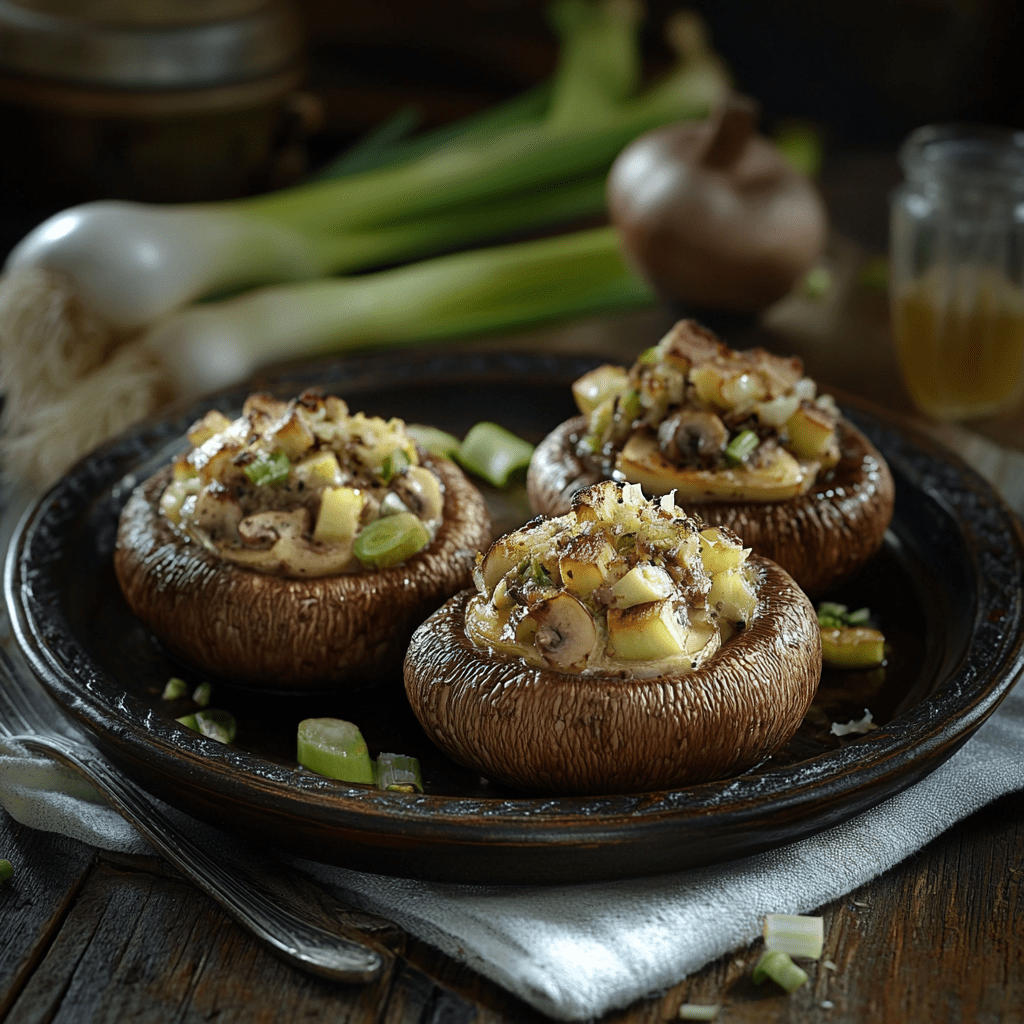 La recette de champignons farcis de poireaux anti-inflammatoire !