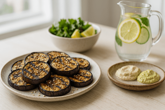 La recette des aubergines grillées au sésame !