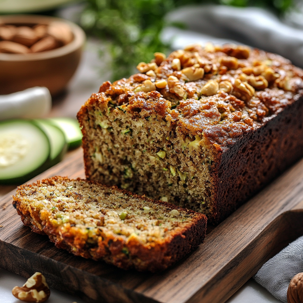 La recette du Pain aux Courgettes et aux Noix !