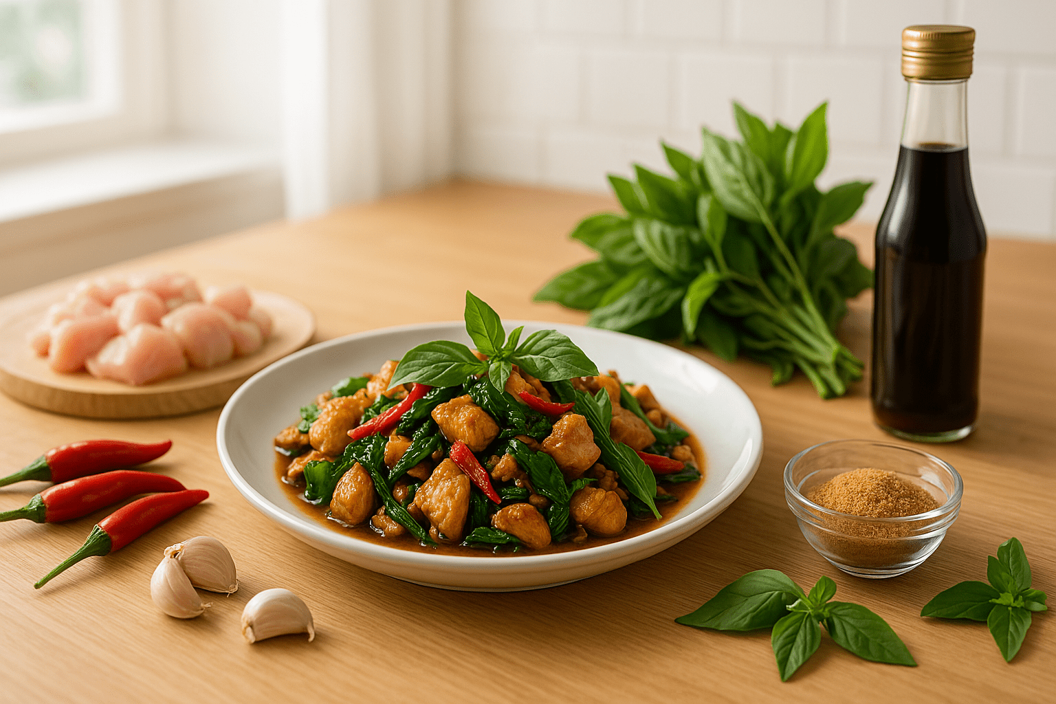 La recette du poulet au basilic thaï anti-inflammatoire !