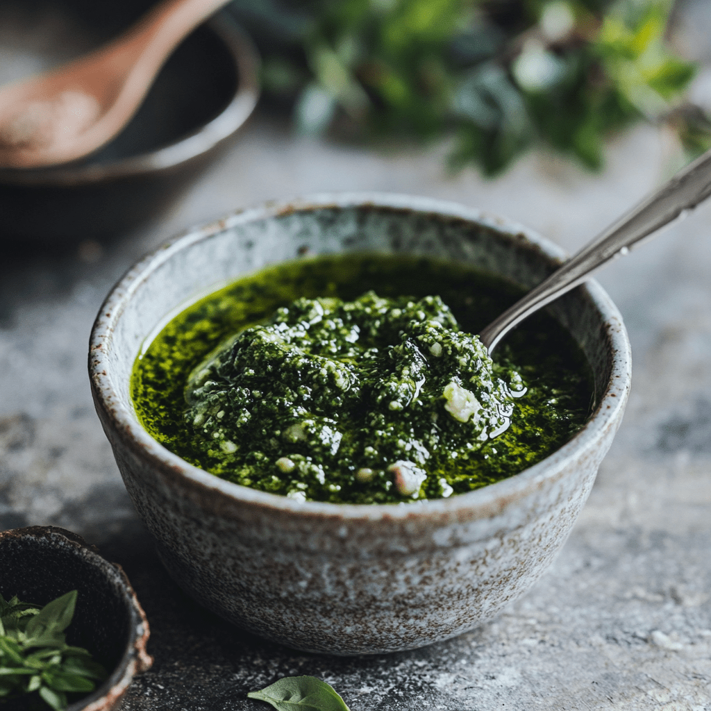 pesto à la roquette anti-inflammatoire